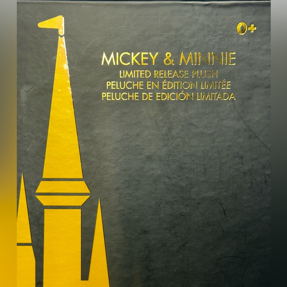 Disney 50th Anniversary Gold Luxe Mickey and Minnie Plush Limited Release - Picture 9 of 10